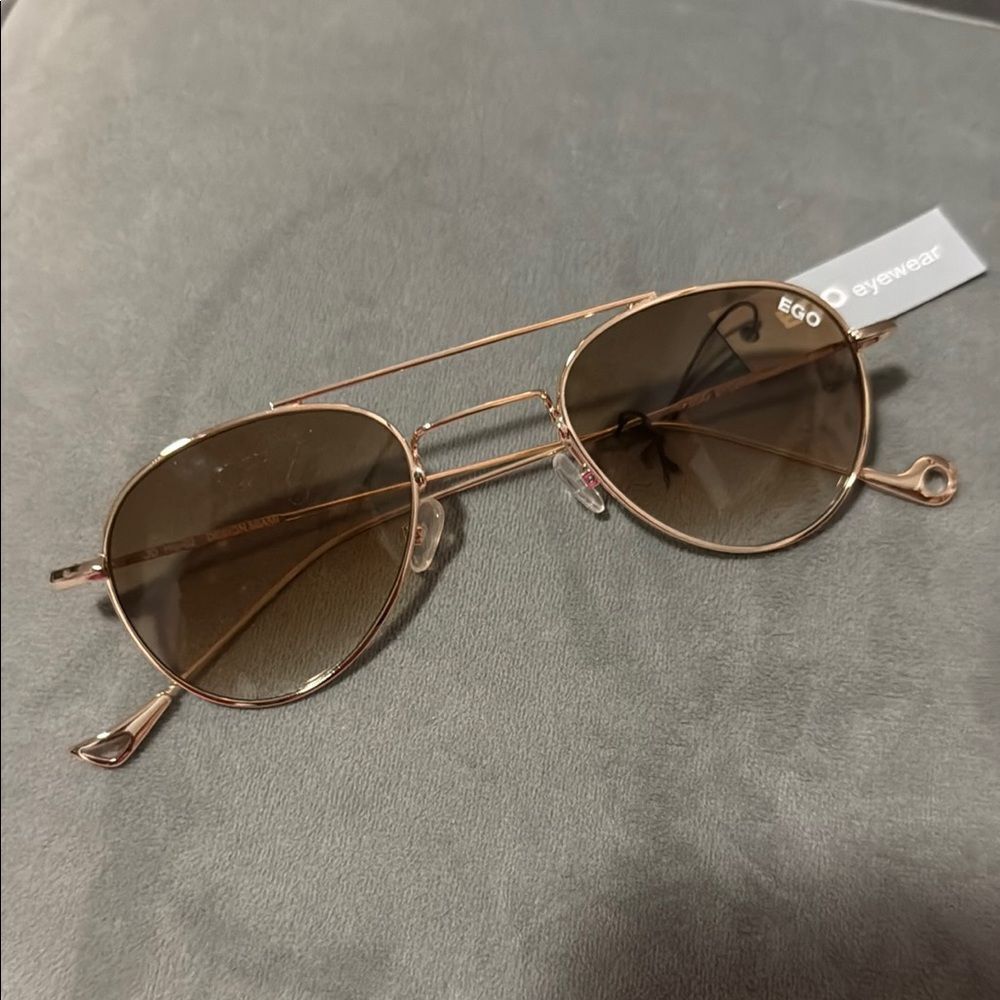 EGO Aviator Sunglasses with Gold Frame Small BRAND NEW - 100% UV